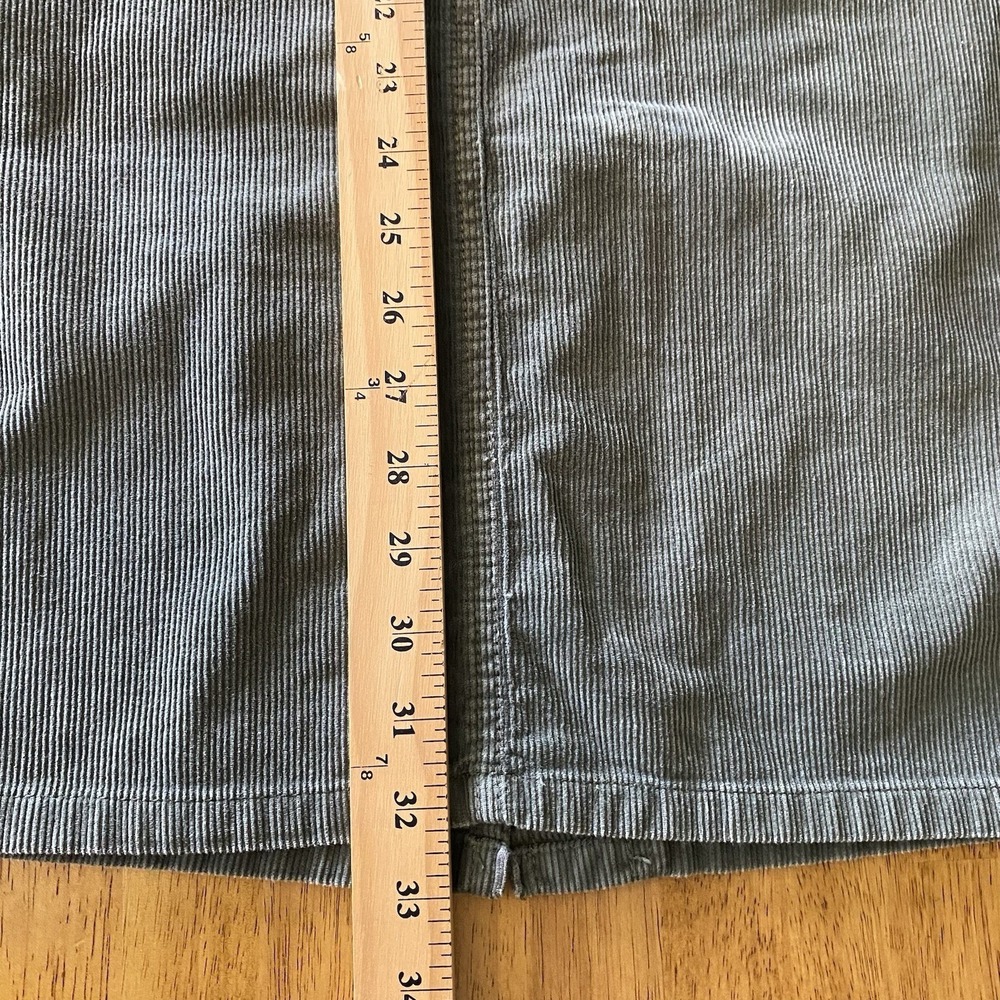 Eddie Bauer Corduroy A-Line Midi Skirt Womens 12 Green Preppy Gorpcore Classic - Picture 7 of 7